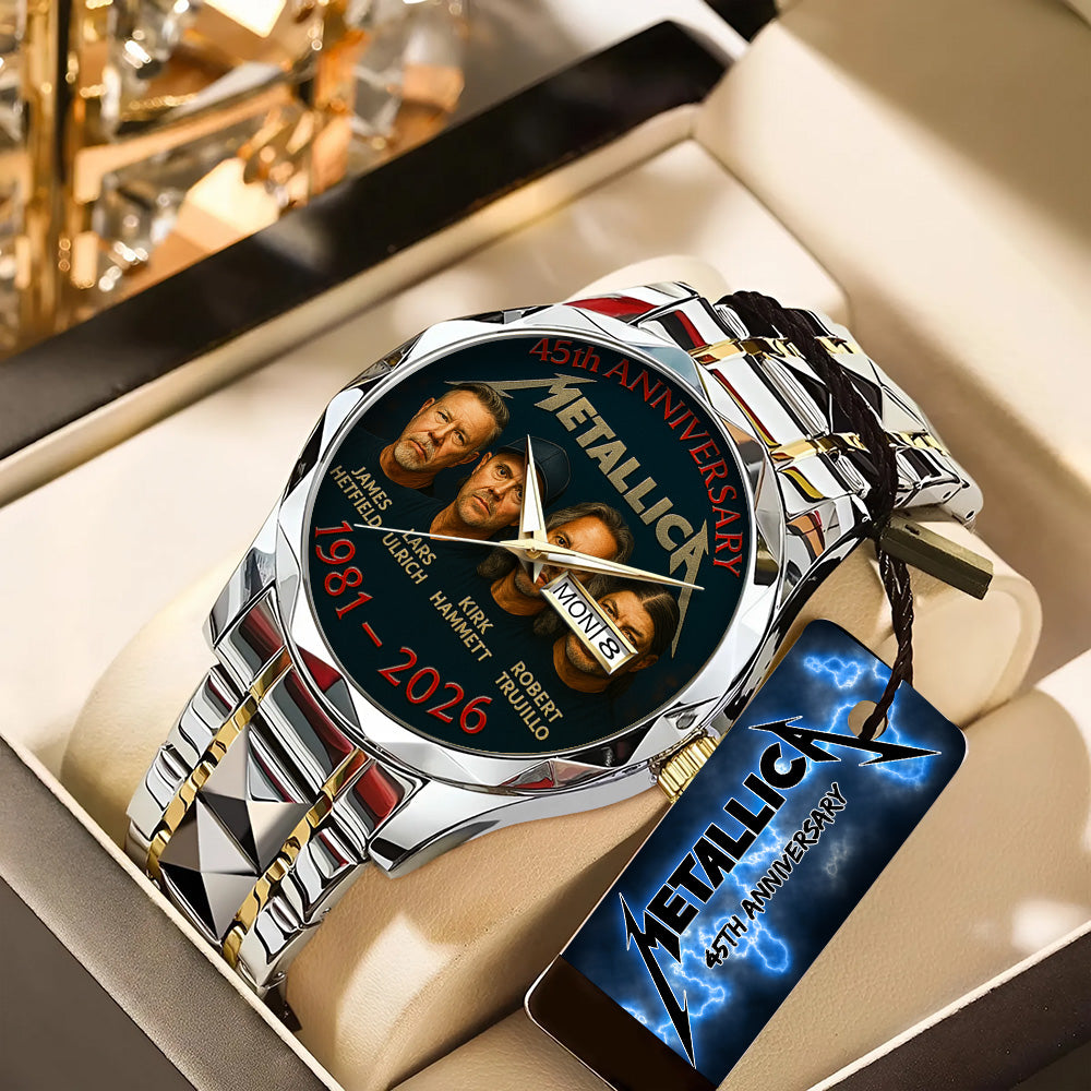 Metallica Alloy Luxury Quartz Watch - TANTN15382