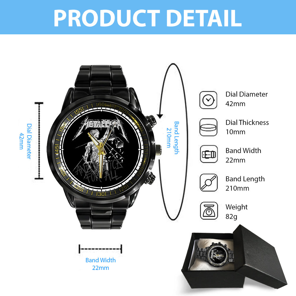Metallica Black Stainless Steel Watch - GNE 3033