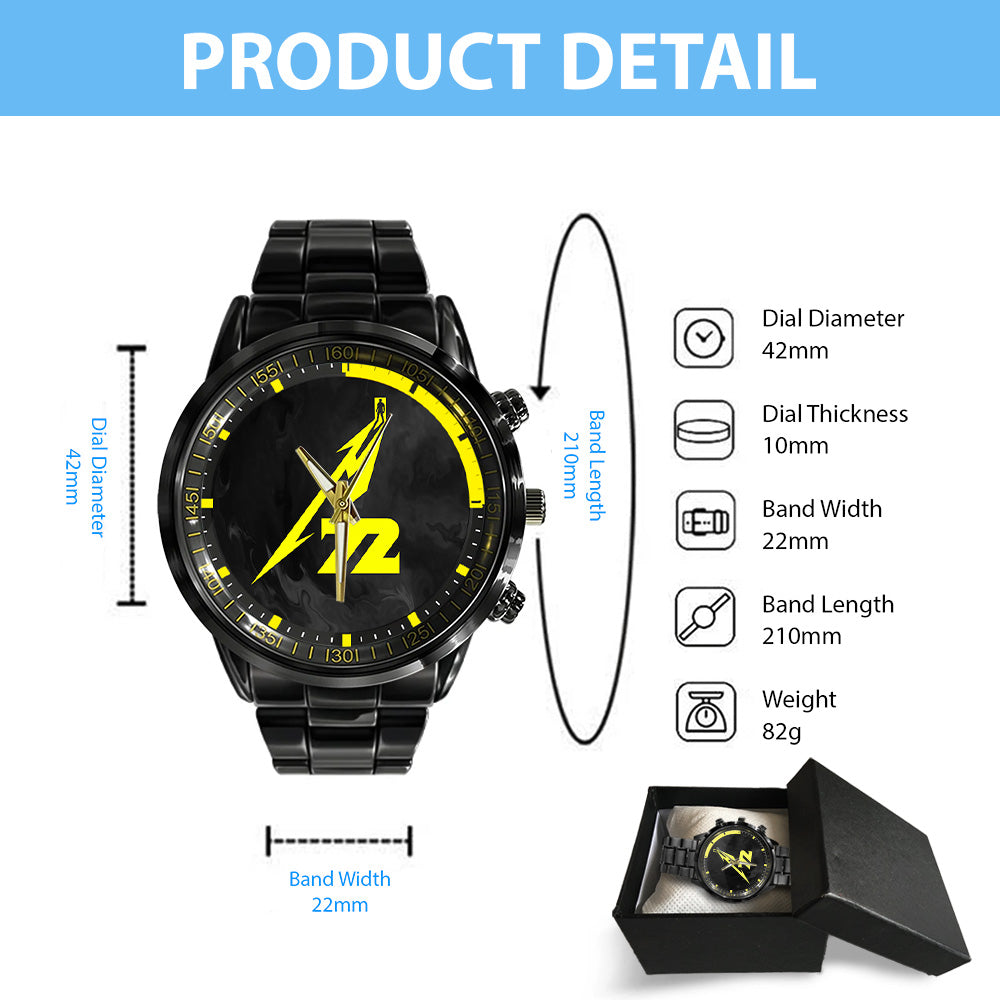 Metallica Black Stainless Steel Watch - GNE 3036