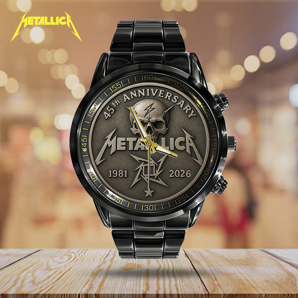 Metallica Black Stainless Steel Watch - TANTN 14146