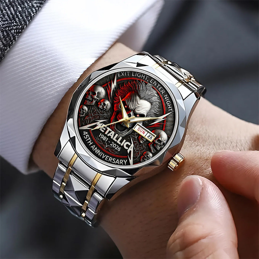 Metallica 45th Anniversary 2026 Alloy Luxury Quartz Watch - TANTN17215
