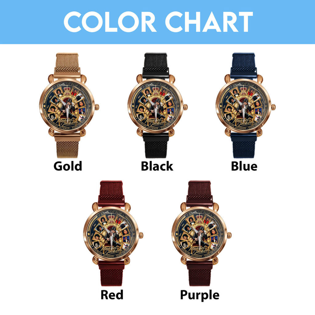 Michael Jackson Mesh Strap Quartz Watch - TMTHU6124