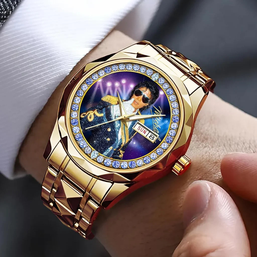 Michael Jackson Alloy Luxury Quartz Watch - HOATT20836