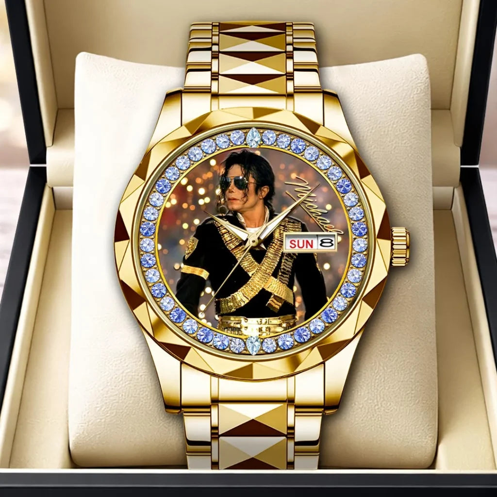 Michael Jackson Alloy Luxury Quartz Watch - HOATT20837