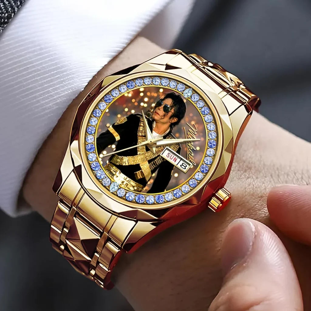 Michael Jackson Alloy Luxury Quartz Watch - HOATT20837