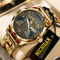 Michigan Wolverines 2026 Men's Basketball National Champions Alloy Luxury Quartz Watch - TANTN22358