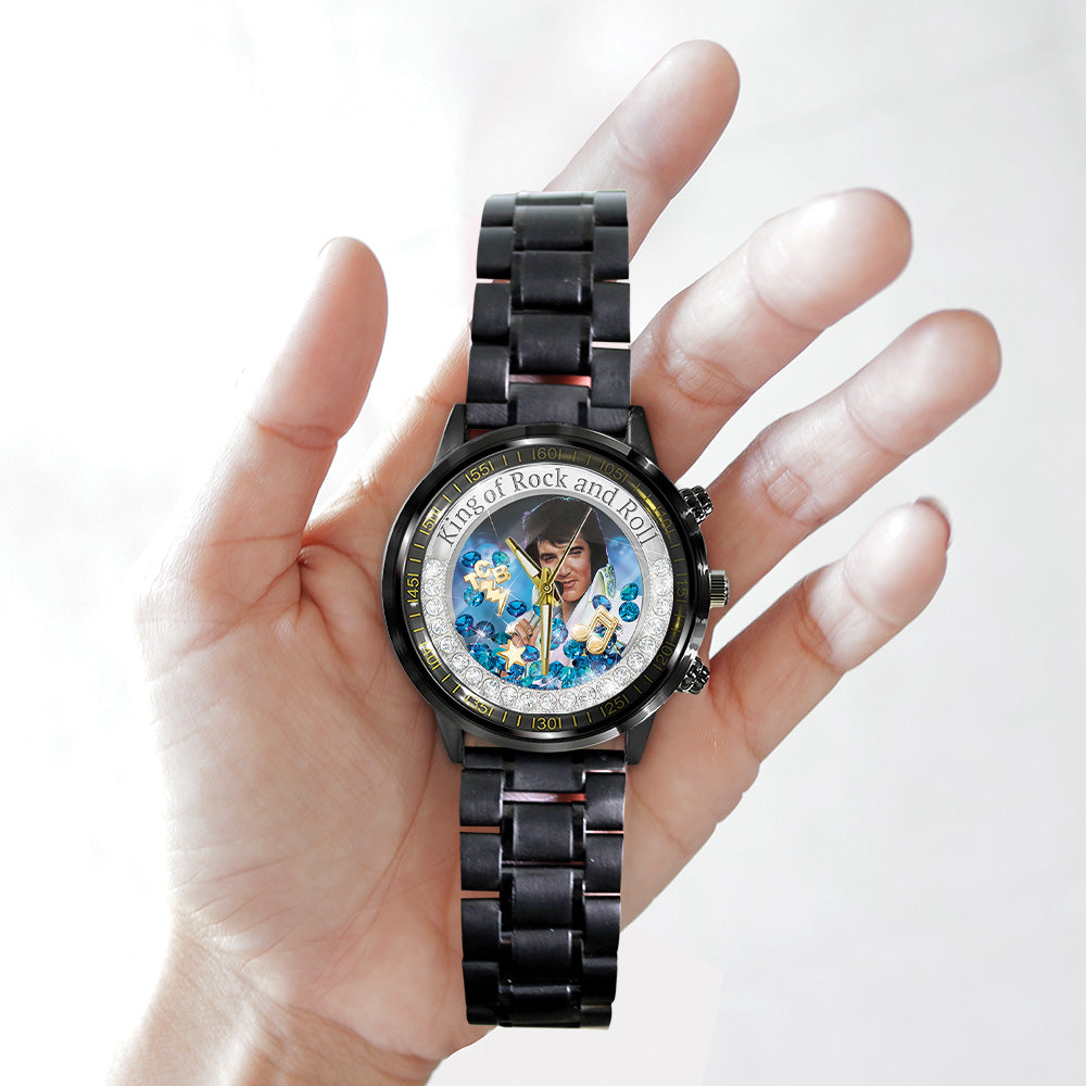 Elvis Presley Black Stainless Steel Watch - TANTN 11388