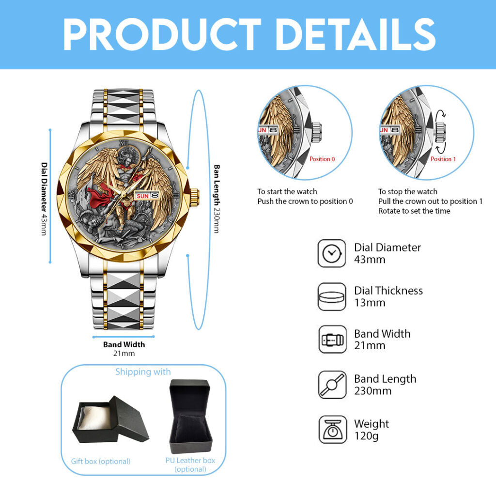 The Archangel Michael Alloy Luxury Quartz Watch - NGHIAVT3737
