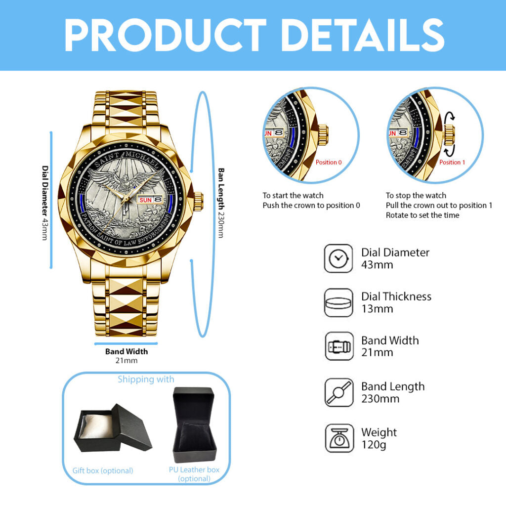 The Archangel Michael Alloy Luxury Quartz Watch - NGHIAVT3826