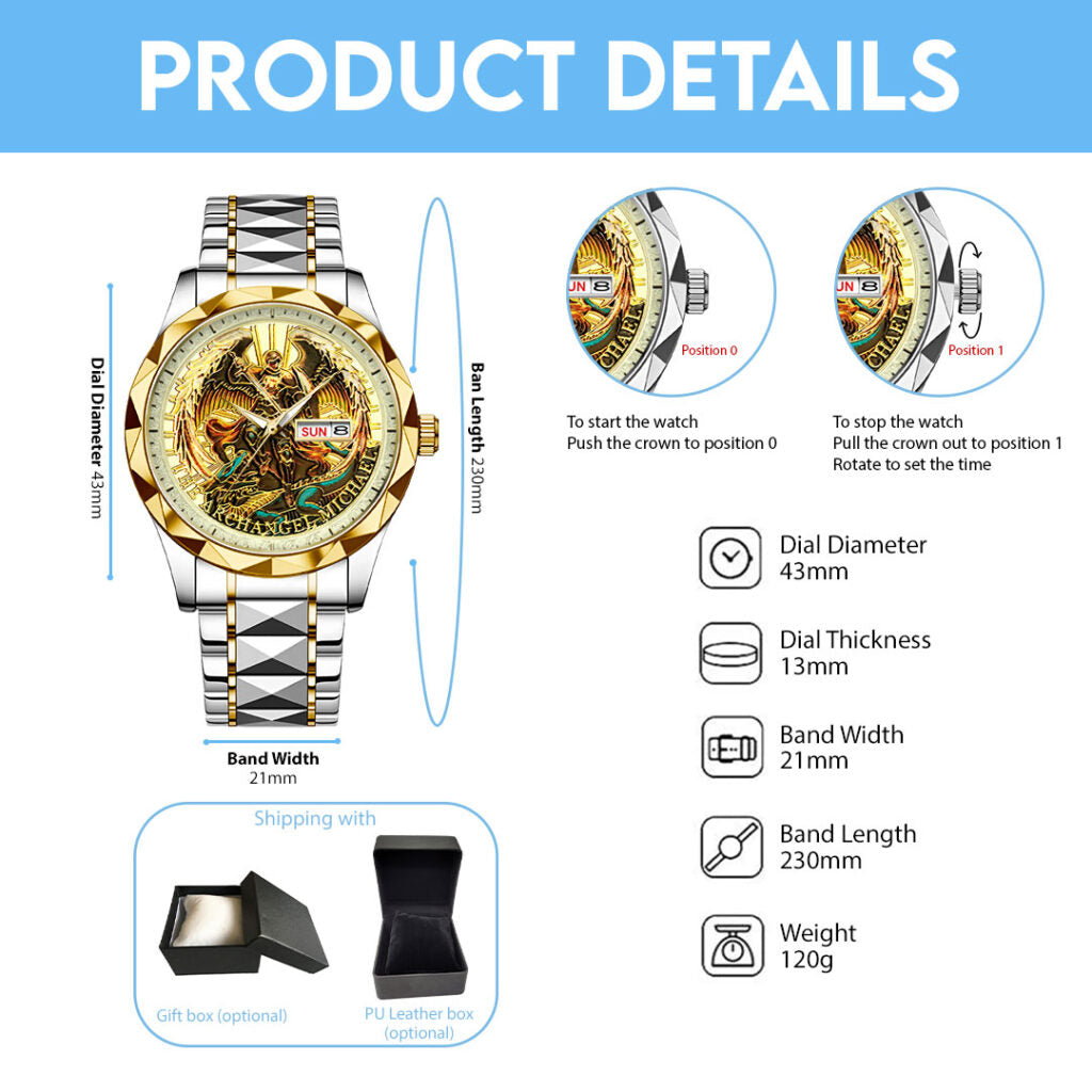 The Archangel Michael Alloy Luxury Quartz Watch - NGHIAVT3828