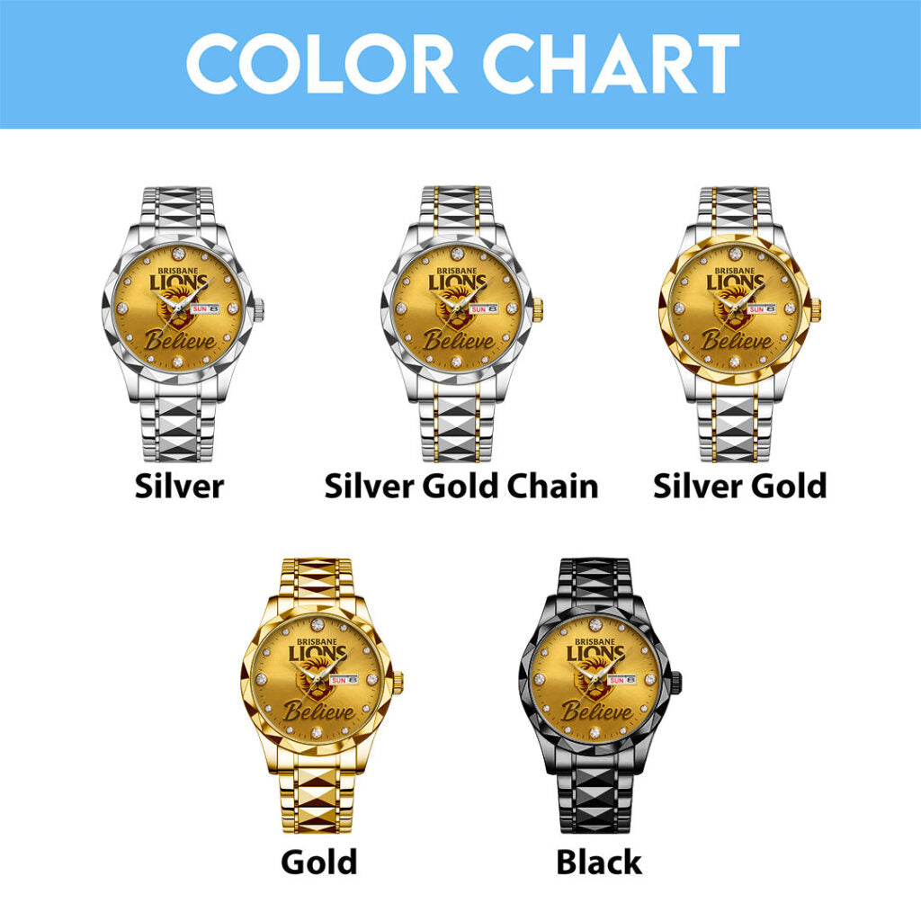 Brisbane Lions 2025 Alloy Luxury Quartz Watch - NGHIAVT5260