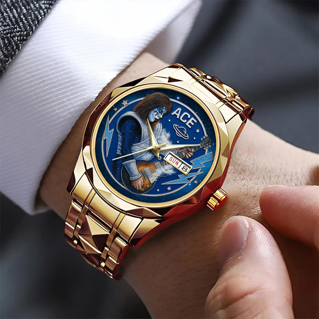 KISS x Ace Frehley Alloy Luxury Quartz Watch - NGHIAVT5369