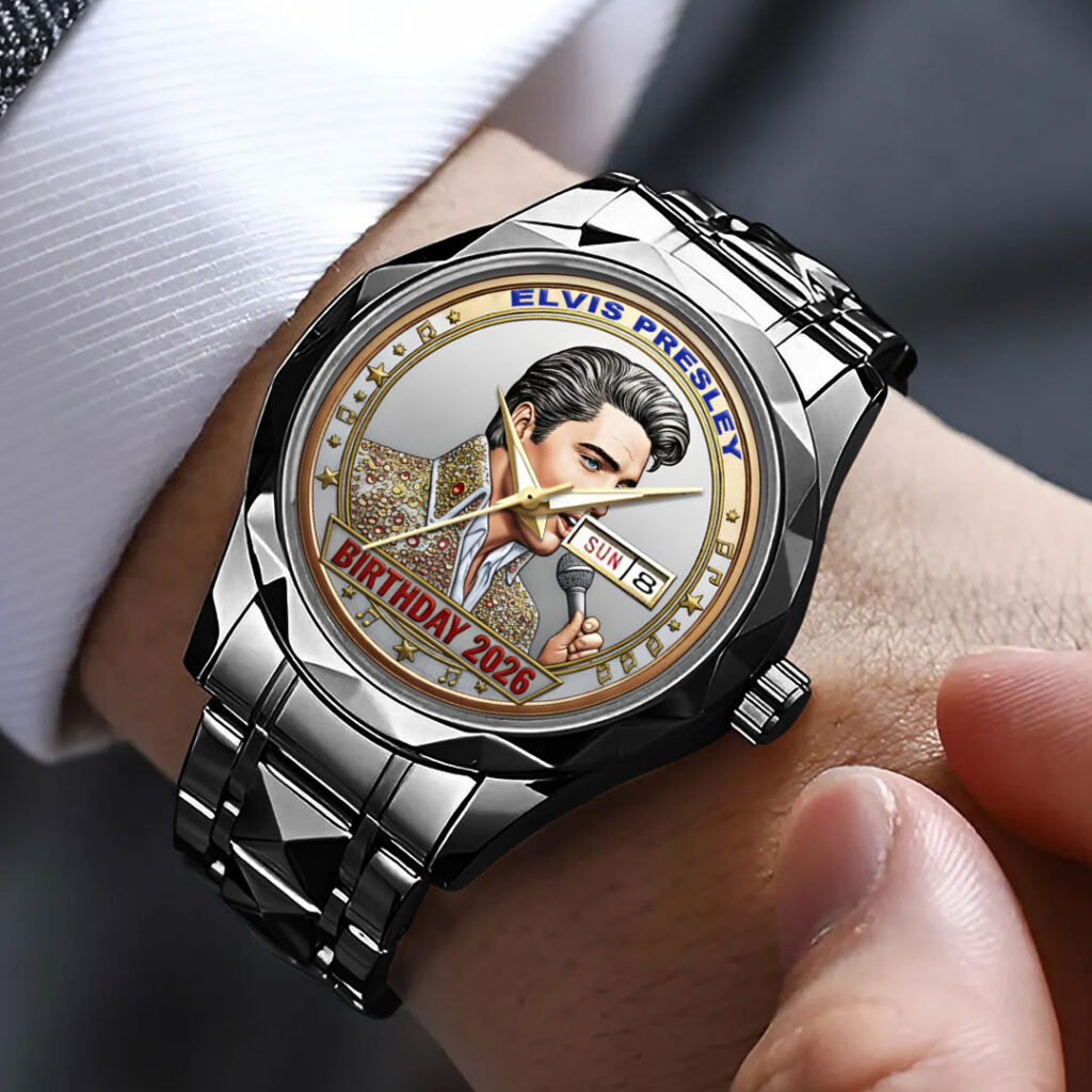 Elvis Presley Alloy Luxury Quartz Watch - NGHIAVT6115