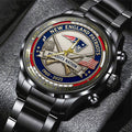 New England Patriots 65th Anniversary 2025 Black Stainless Steel Watch - NGHIAVT6138