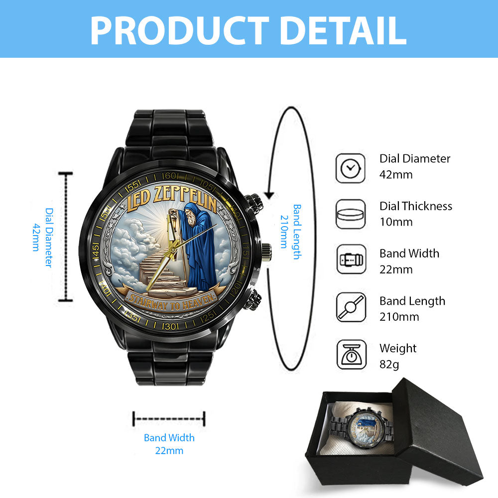 Led Zeppelin Black Stainless Steel Watch - NGHIAVT6150