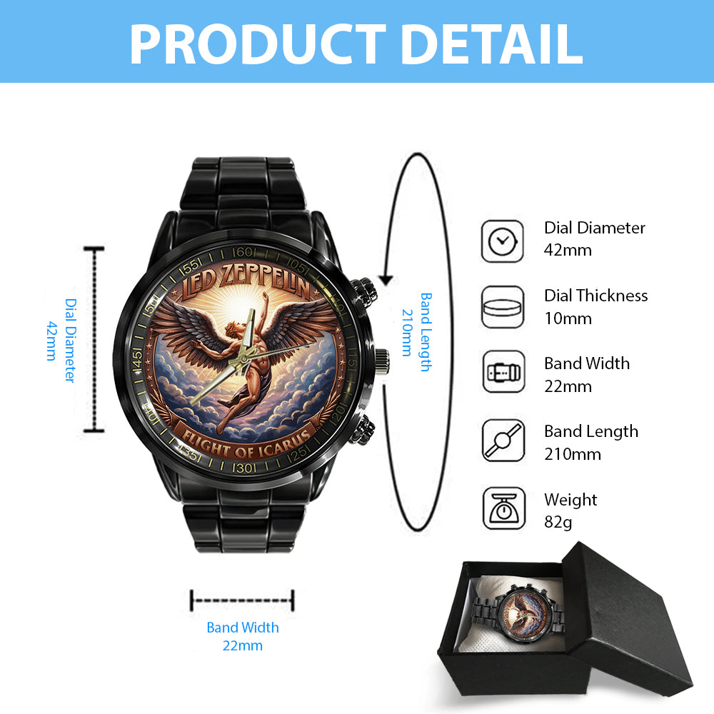 Led Zeppelin Black Stainless Steel Watch - NGHIAVT6152