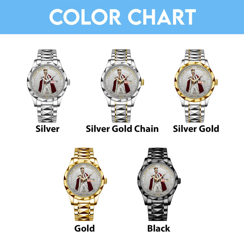 Freddie Mercury 80th Anniversary Alloy Luxury Quartz Watch - NGHIAVT6188
