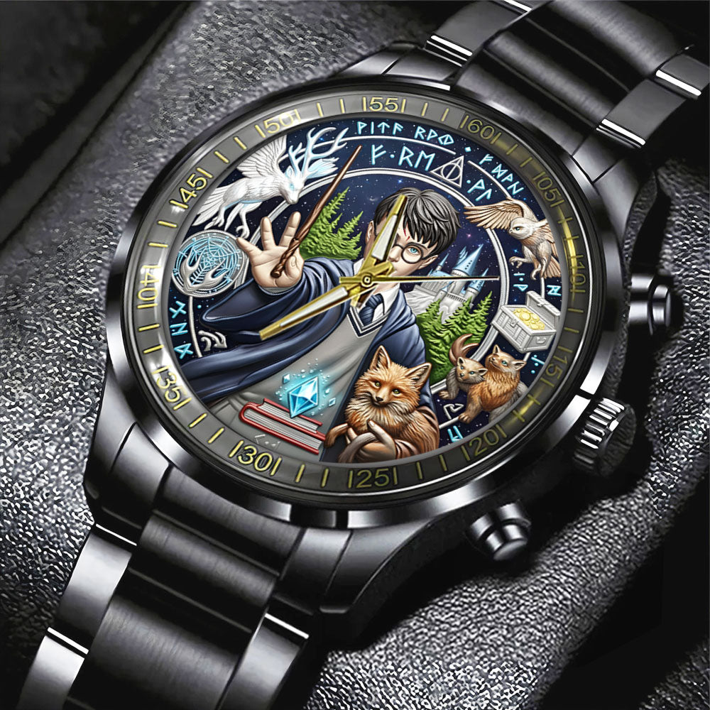 Harry Potter Black Stainless Steel Watch - NGHIAVT9198