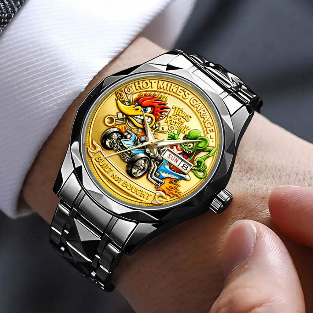 Rat Fink Iron Garage Rebellion Alloy Luxury Quartz Watch - NGHIAVT9322
