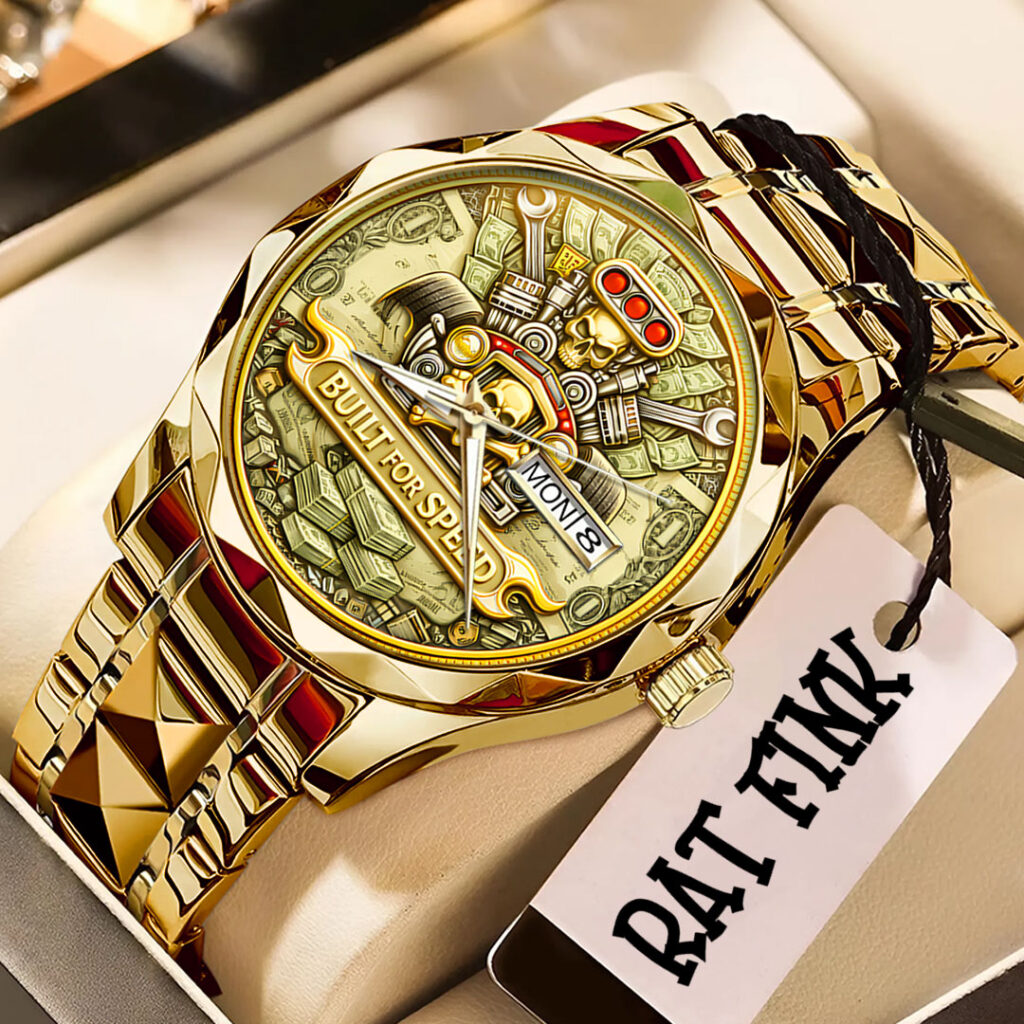Rat Fink Iron Garage Rebellion Alloy Luxury Quartz Watch - NGHIAVT9323