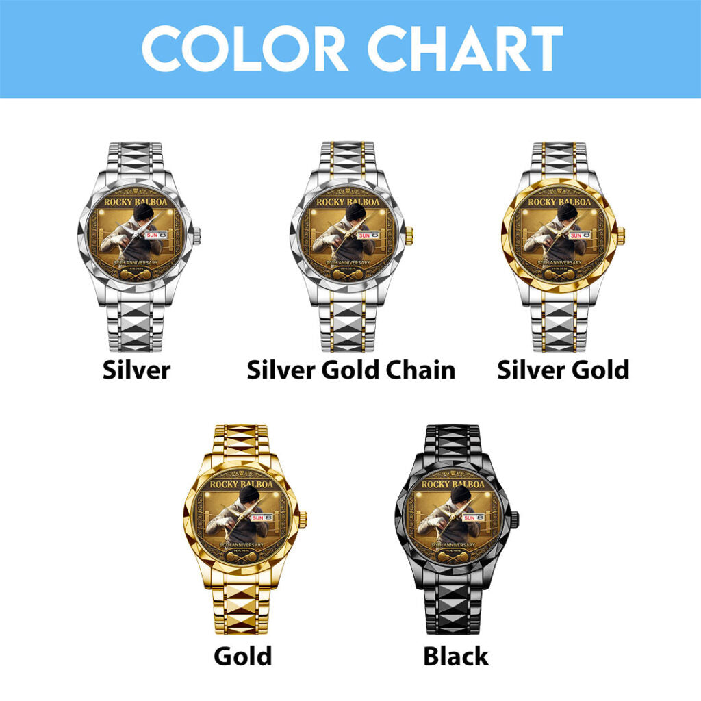 Rocky 50th Anniversary Alloy Luxury Quartz Watch - NGHIAVT9339