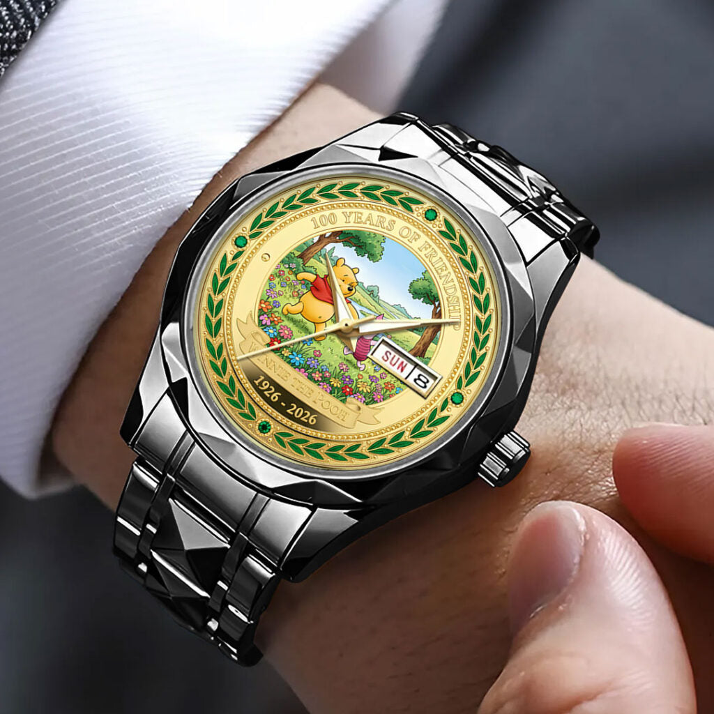 Winnie-the-Pooh 100th Anniversary Alloy Luxury Quartz Watch - NGHIAVT9356
