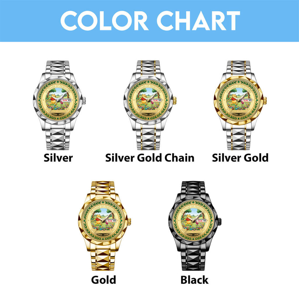 Winnie-the-Pooh 100th Anniversary Alloy Luxury Quartz Watch - NGHIAVT9356