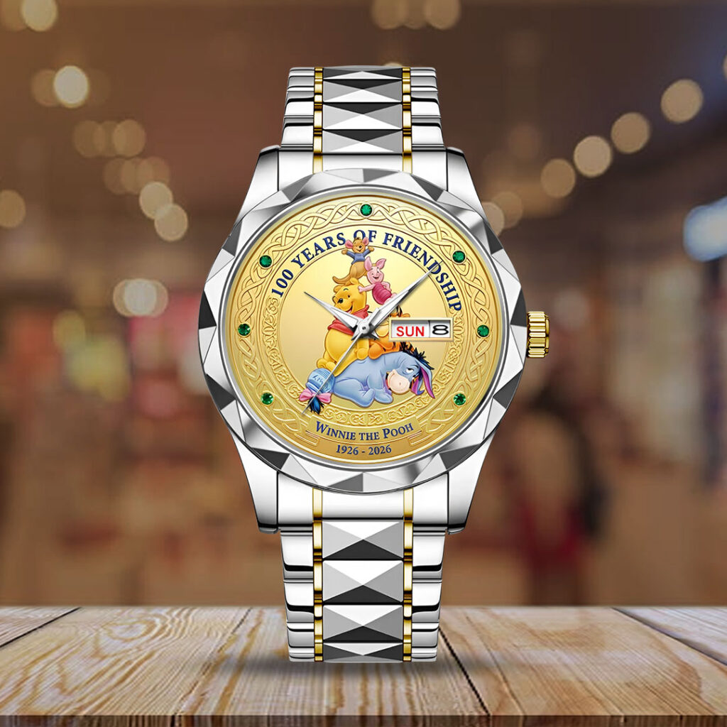 Winnie-the-Pooh 100th Anniversary Alloy Luxury Quartz Watch - NGHIAVT9358