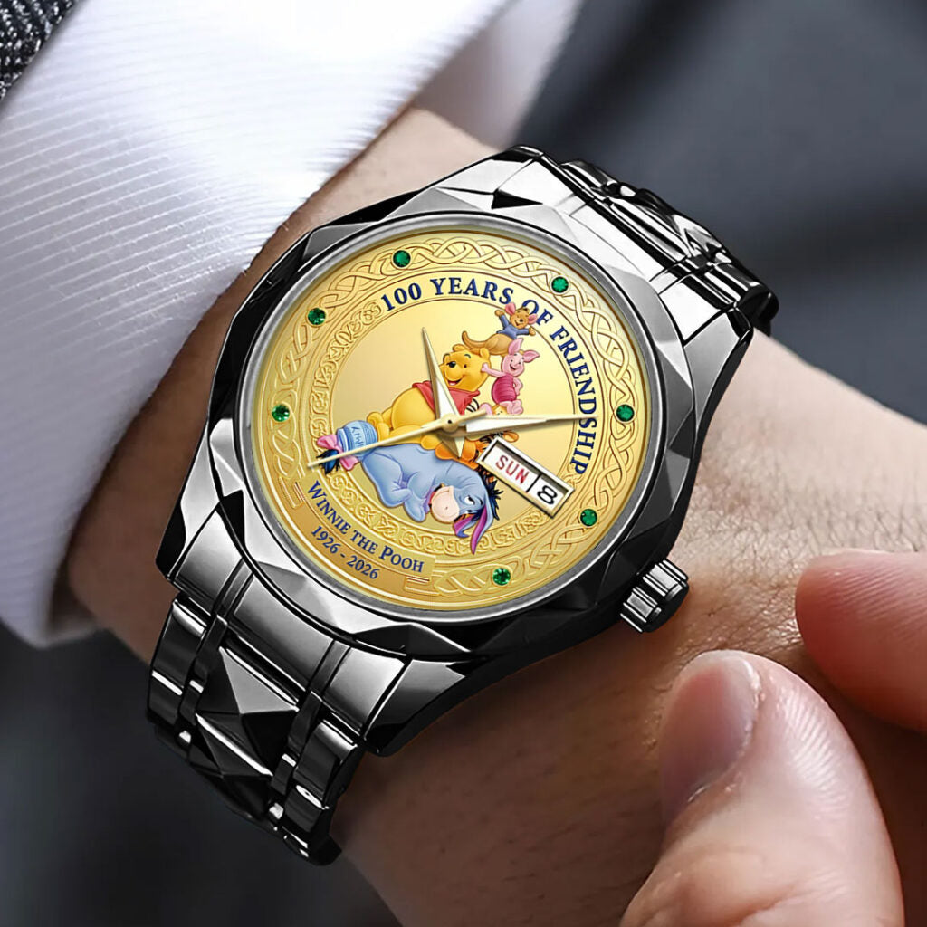 Winnie-the-Pooh 100th Anniversary Alloy Luxury Quartz Watch - NGHIAVT9358