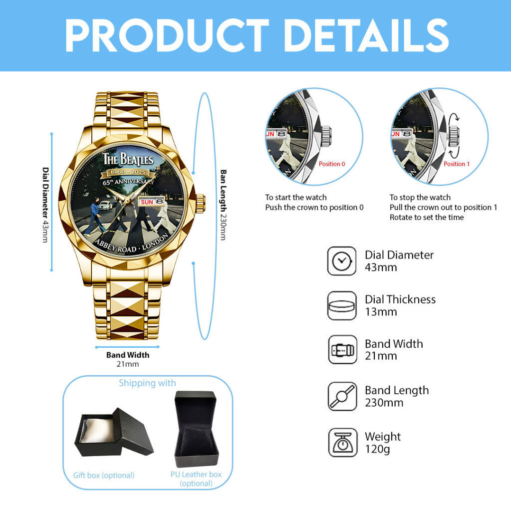 The Beatles 65th Anniversary Alloy Luxury Quartz Watch - NGHIAVT9403