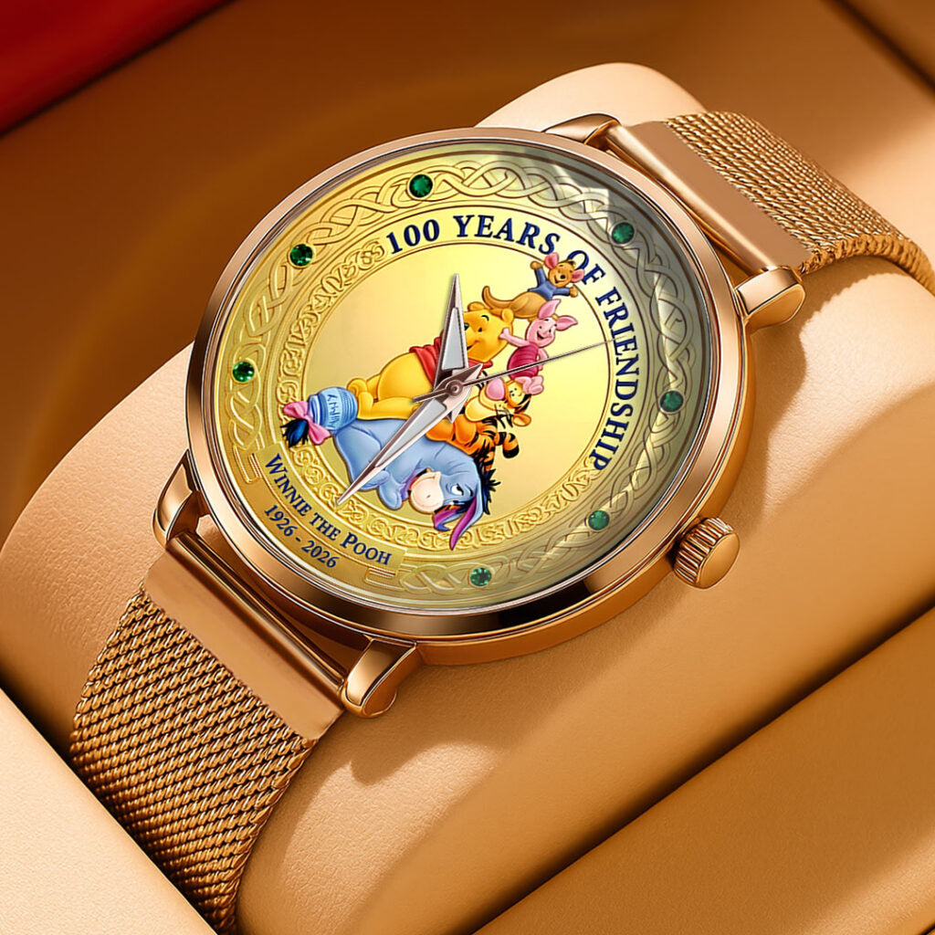 Winnie-the-Pooh 100th Anniversary Mesh Strap Quartz Watch - NGHIAVT9416