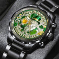 St. Patrick’s Day Black Stainless Steel Watch - NGHIAVT9435