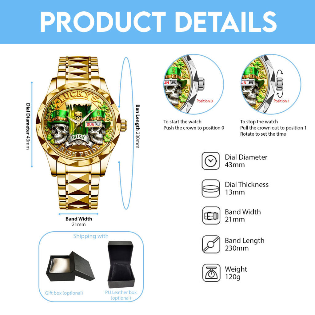 St. Patrick’s Day Alloy Luxury Quartz Watch - NGHIAVT9437