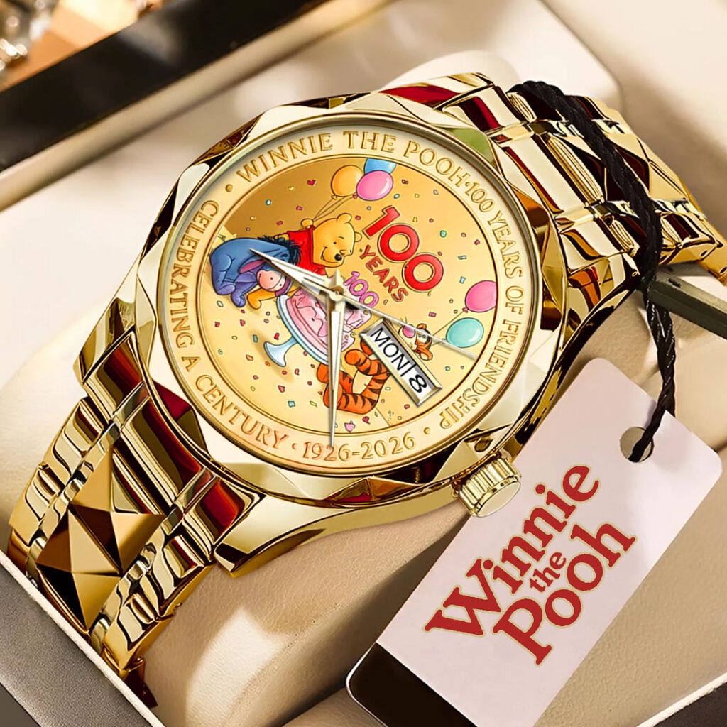 Winnie-the-Pooh 100th Anniversary Alloy Luxury Quartz Watch - NGHIAVT9463