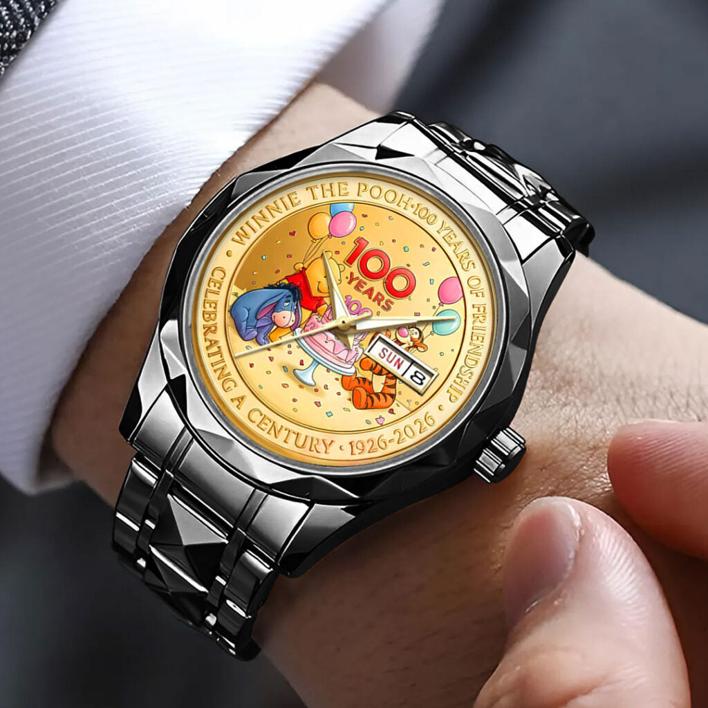 Winnie-the-Pooh 100th Anniversary Alloy Luxury Quartz Watch - NGHIAVT9463