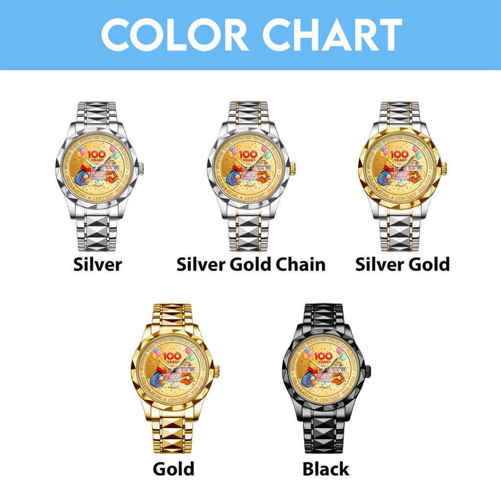 Winnie-the-Pooh 100th Anniversary Alloy Luxury Quartz Watch - NGHIAVT9463