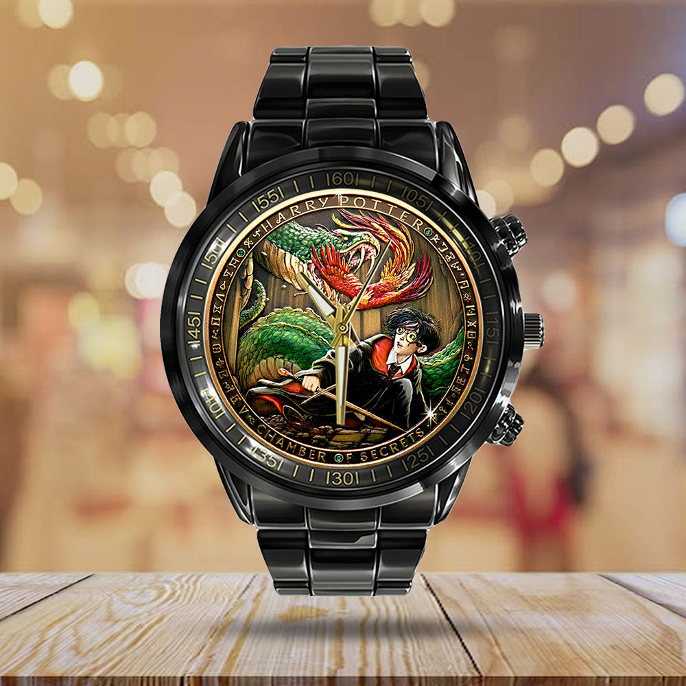 Harry Potter Black Stainless Steel Watch - NGHIAVT9473