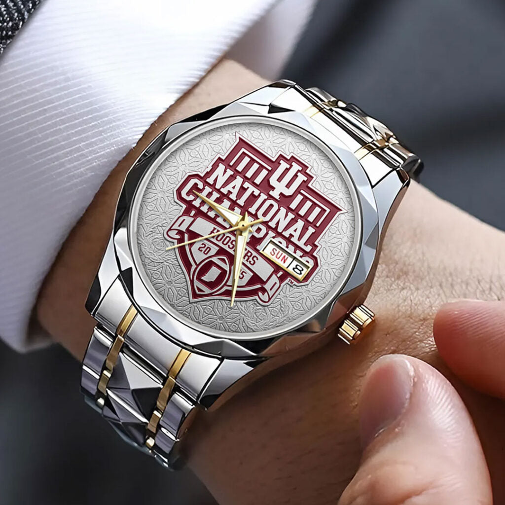 Indiana Hoosiers Football 2026 National Championship Alloy Luxury Quartz Watch - NGHIAVT9499