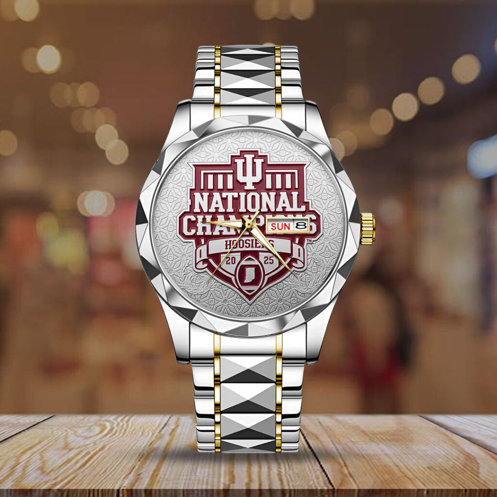 Indiana Hoosiers Football 2026 National Championship Alloy Luxury Quartz Watch - NGHIAVT9499