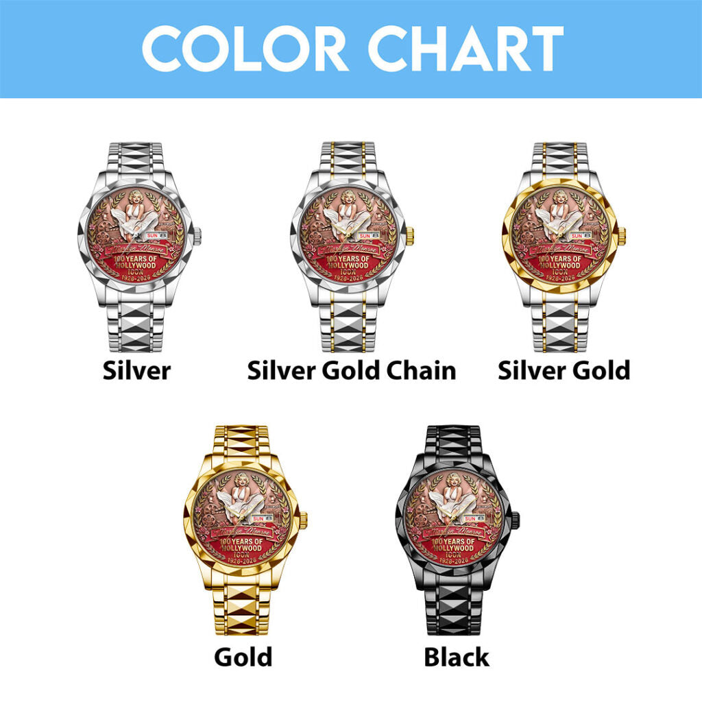 Marilyn Monroe 100th Anniversary Alloy Luxury Quartz Watch - NGHIAVT9522