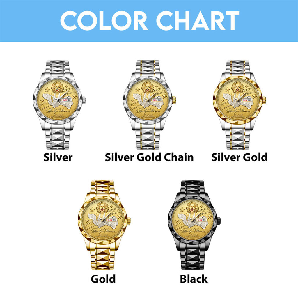 Marilyn Monroe 100th Anniversary Alloy Luxury Quartz Watch - NGHIAVT9573