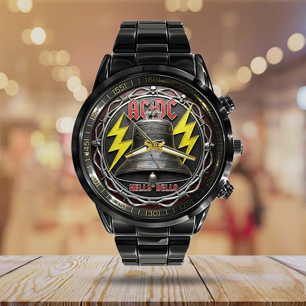 AC/DC Black Stainless Steel Watch - NGHIAVT9602
