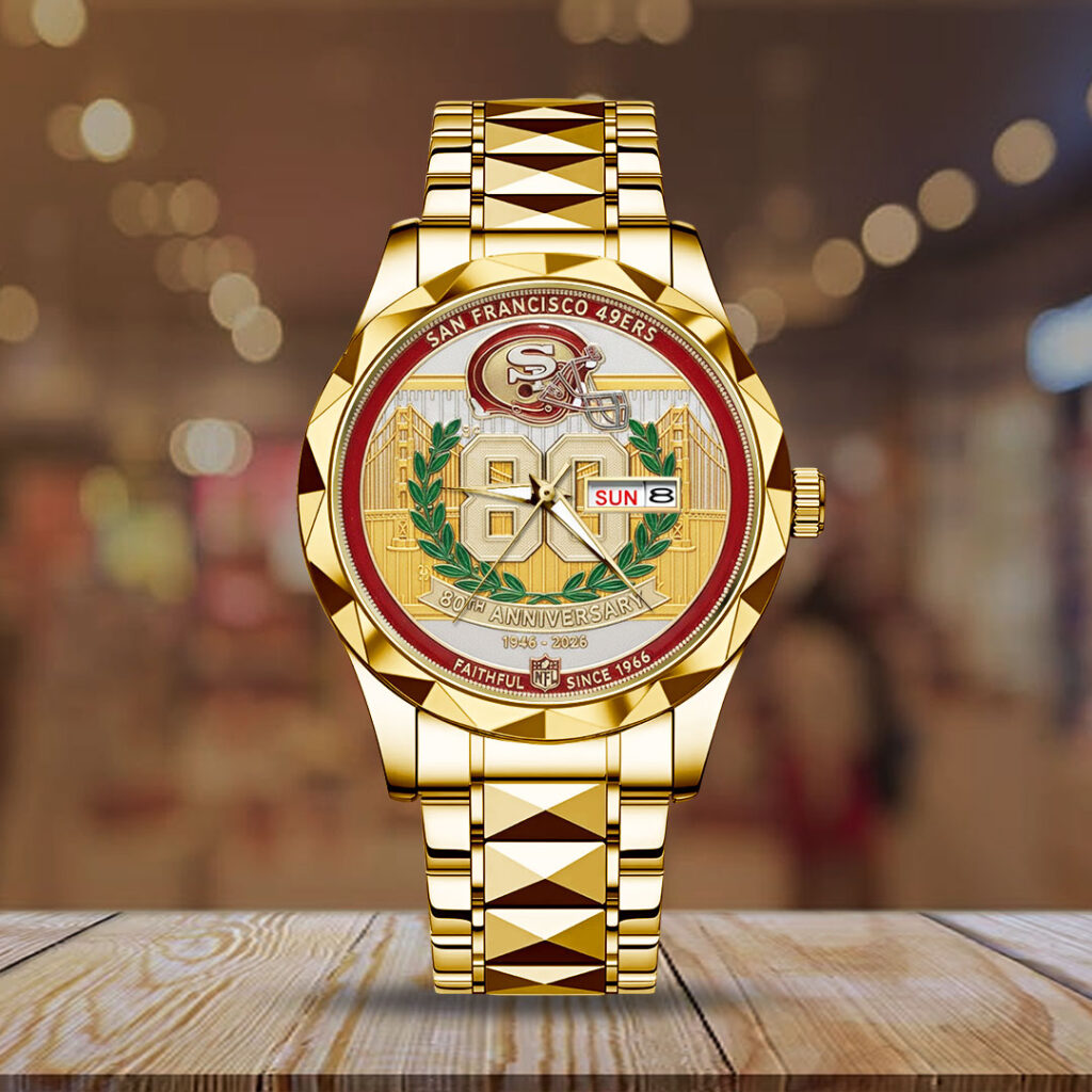 San Francisco 49ers 80th Anniversary Alloy Luxury Quartz Watch - NGHIAVT9624