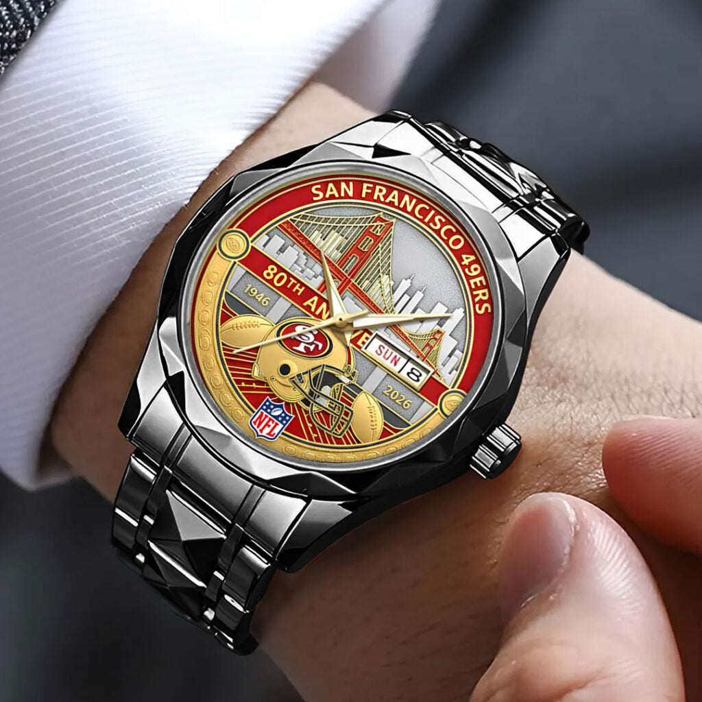 San Francisco 49ers 80th Anniversary Alloy Luxury Quartz Watch - NGHIAVT9625