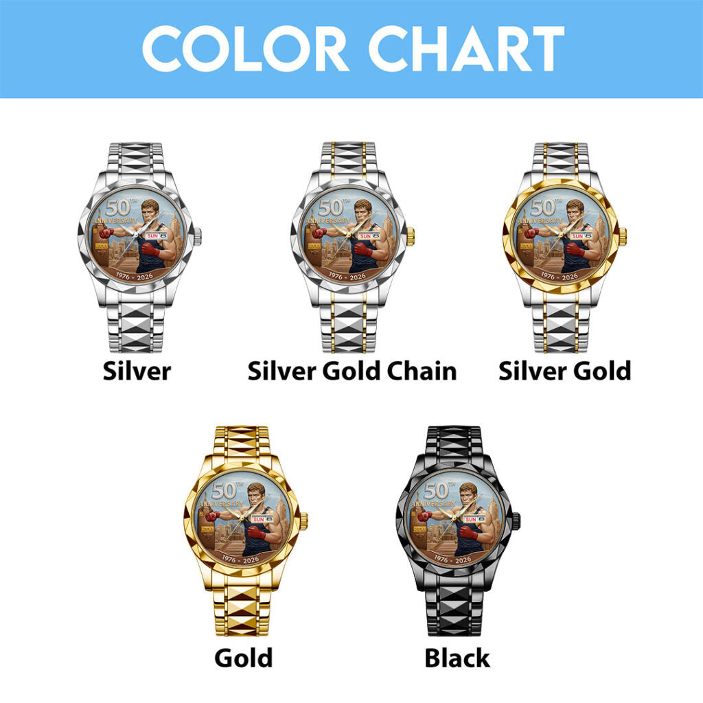 Rocky Balboa 50th Anniversary Alloy Luxury Quartz Watch - NGHIAVT9640