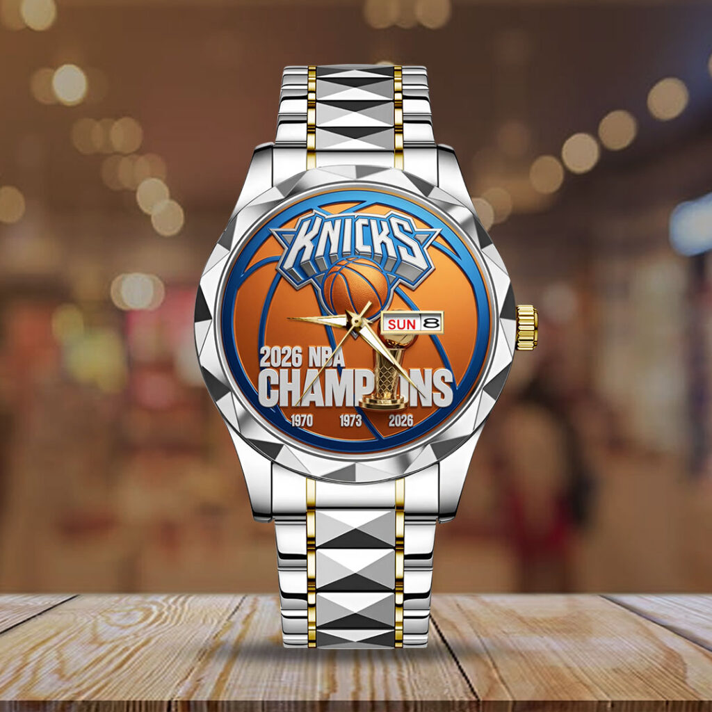 New York Knicks NBA Finals Champions 2026 Alloy Luxury Quartz Watch - TANTN23869