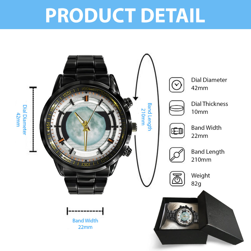 Nier: Automata 10th Anniversary Black Stainless Steel Watch - GNE7475