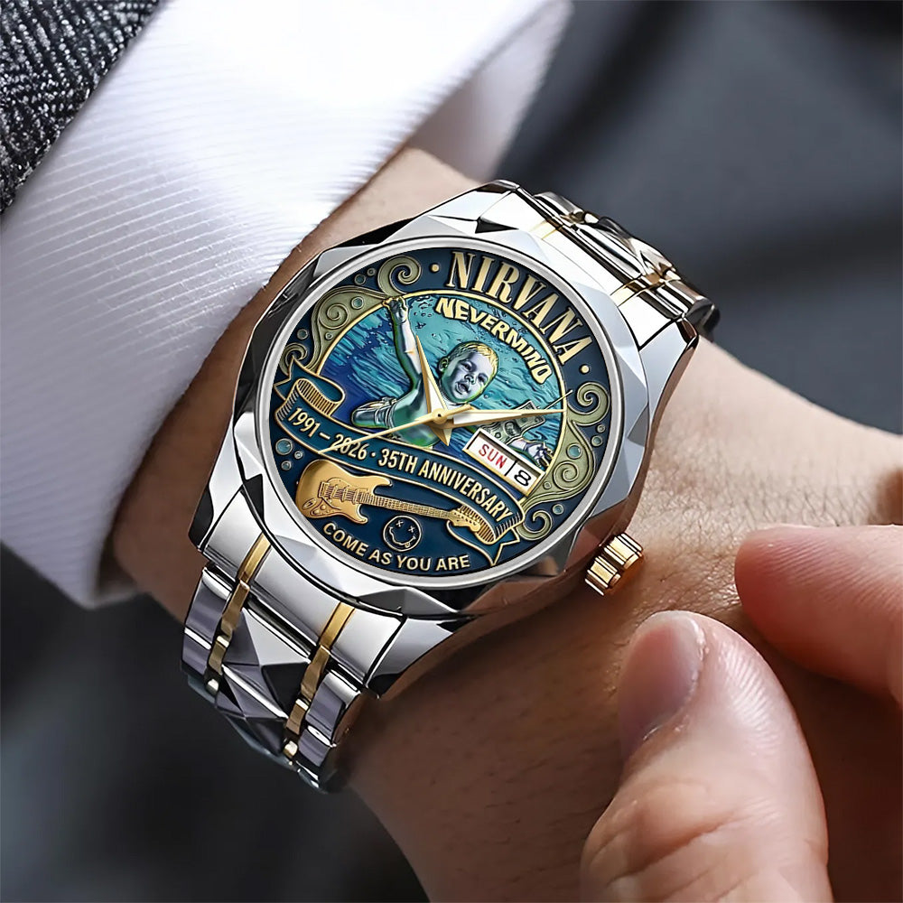Nirvana x Nevermind 35th Anniversary Alloy Luxury Quartz Watch - TANTN20046