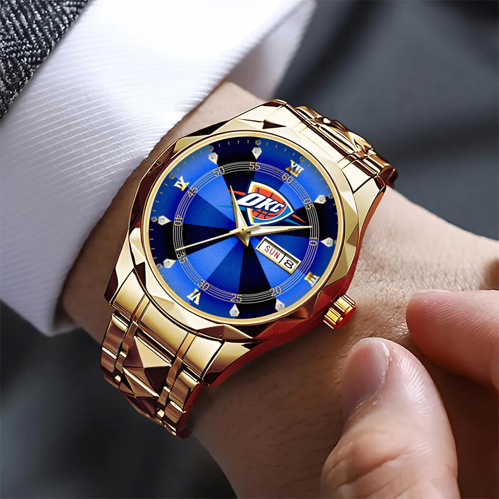 Oklahoma City Thunder 2025 NBA Champions Alloy Luxury Quartz Watch - GNE 3826
