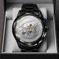 Oklahoma Sooners Football 130th Anniversary 2025 Black Stainless Steel Watch - TANTN17820